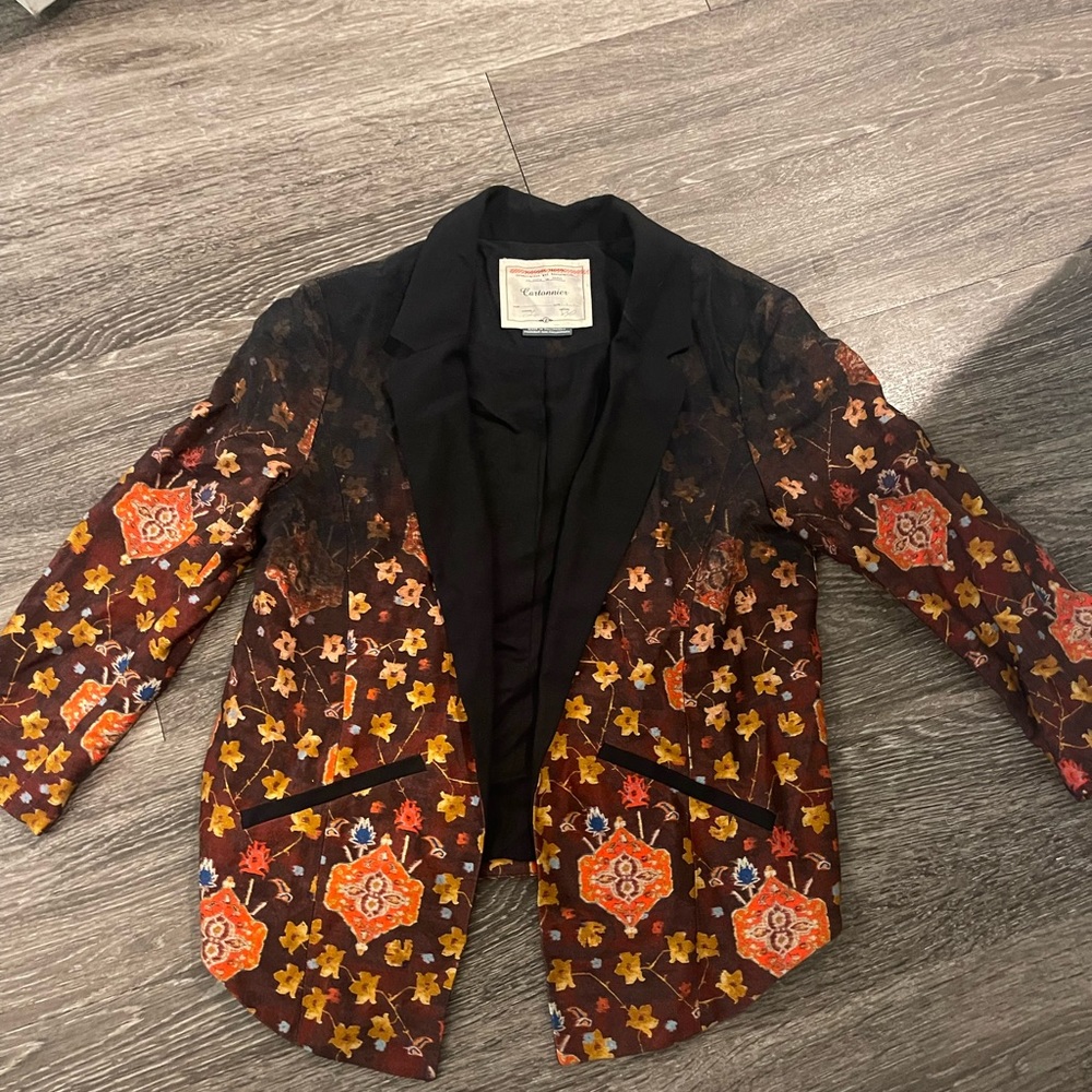 Anthropologie cropped blazer
